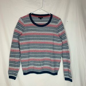 Tommy Hilfiger sweater L blue/red/silver